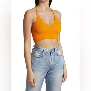 RAG & BONE Soleil Stretch Ribbed Bra Top